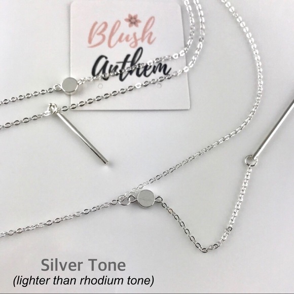3 for $25⚡️Multi layer choker circle bar necklace - Picture 8 of 8